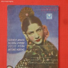 Cine: MARIA DE LA O, SENCILLO GRANDE 1940, CARMEN AMAYA PASTORA IMPERIO, PUBLI CENTRAL CINEMA Y MONUMENTAL