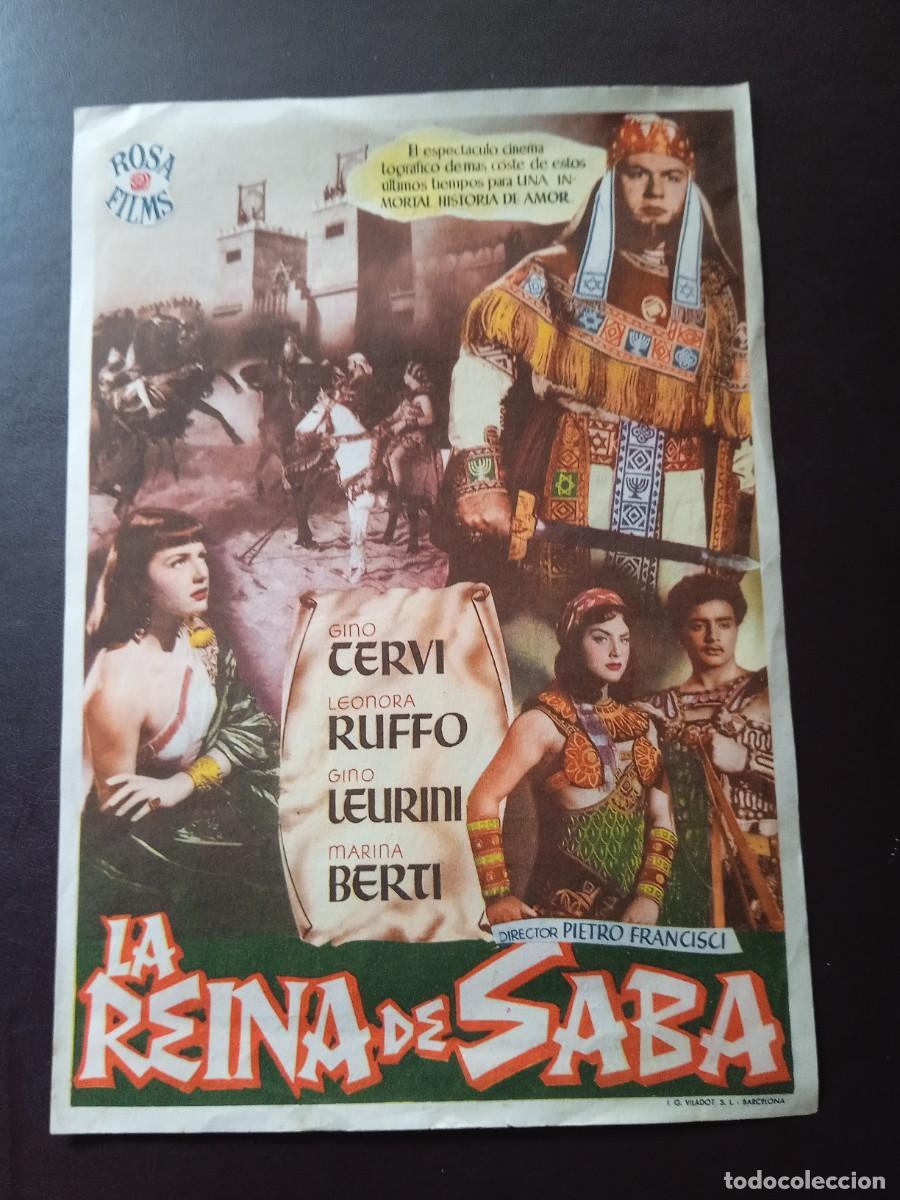 Cinema: La reina de Saba con publicidad Cine Victoria