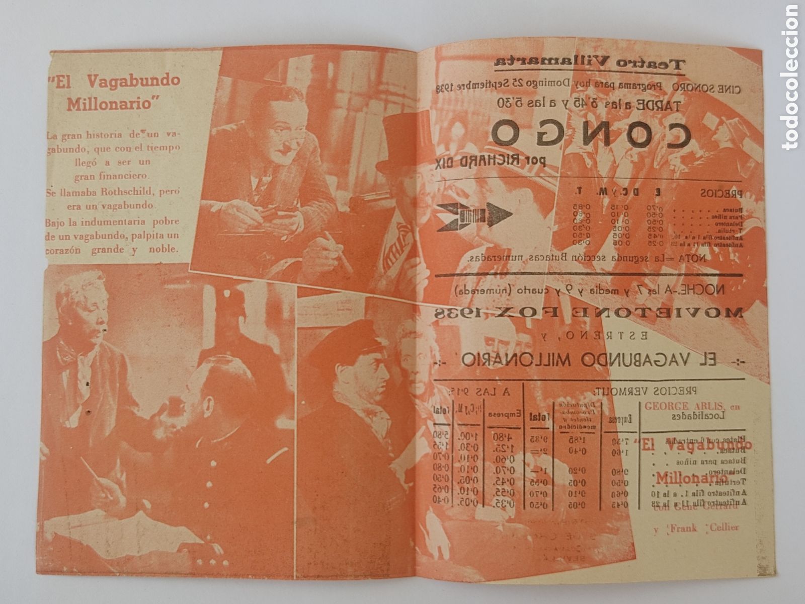 Cine: programa de cine el vagabundo millonario A&ntilde;os 30 - Foto 3