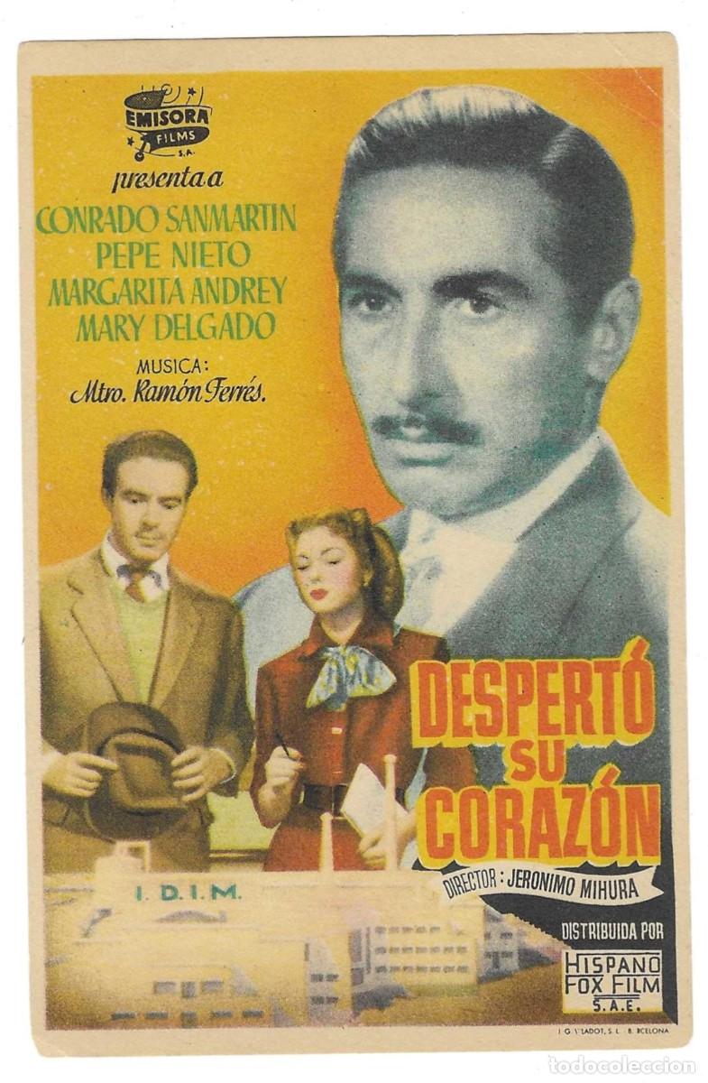 Cinema: Programa Cine. Despet&oacute; su Coraz&oacute;n. Conrrado Sanmart&iacute;n. 19-1543