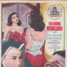 Cine: PROGRAMA DE CINE, ANA, SILVANA MANGANO - CINE RETIRO - 1953