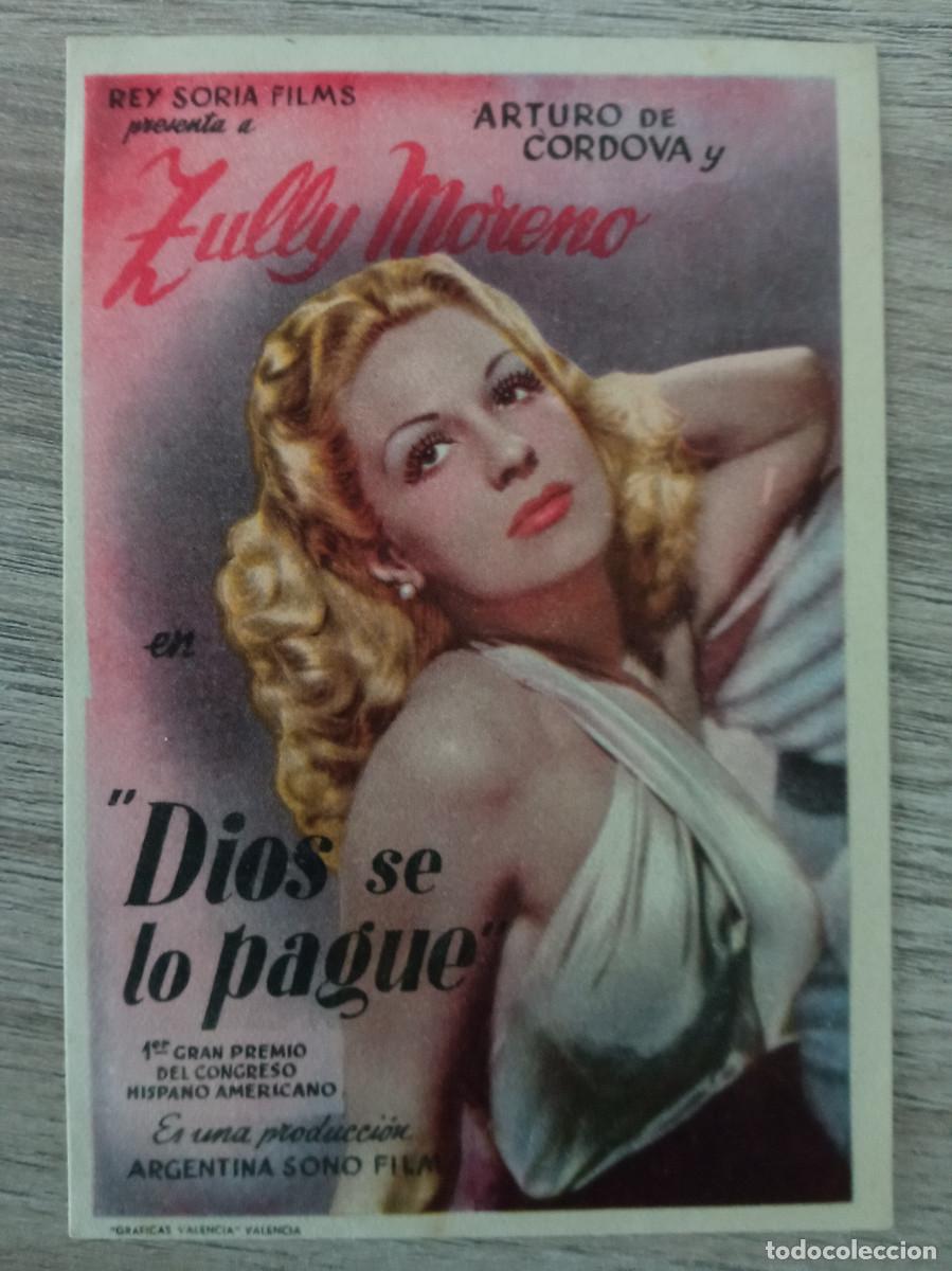Cine: DIOS SE LO PAGUE, ZULLY MORENO, CINE MARILA DE MONTANCHEZ, C&Aacute;CERES