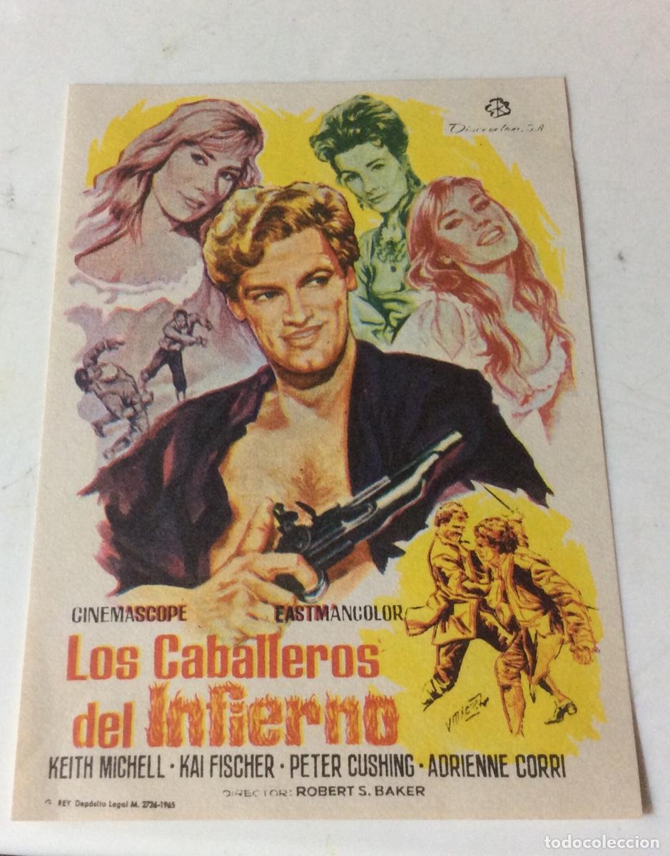 Cinema: FOLLETO DE MANO LOS CABALLEROS DEL INFIERNO. SIN PUBLICIDAD