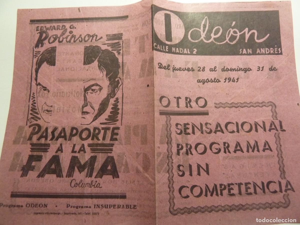 Cine: PROGRAMA LOCAL PASAPORTE A LA FAMA 1941 - Foto 1