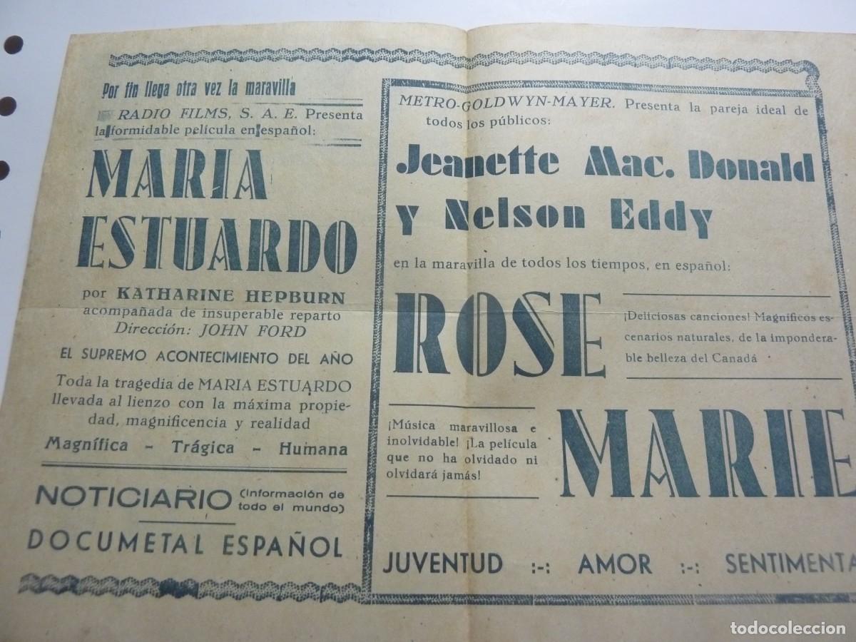 Cine: PROGRAMA LOCAL ROSE-MARIE 1942 - Foto 2