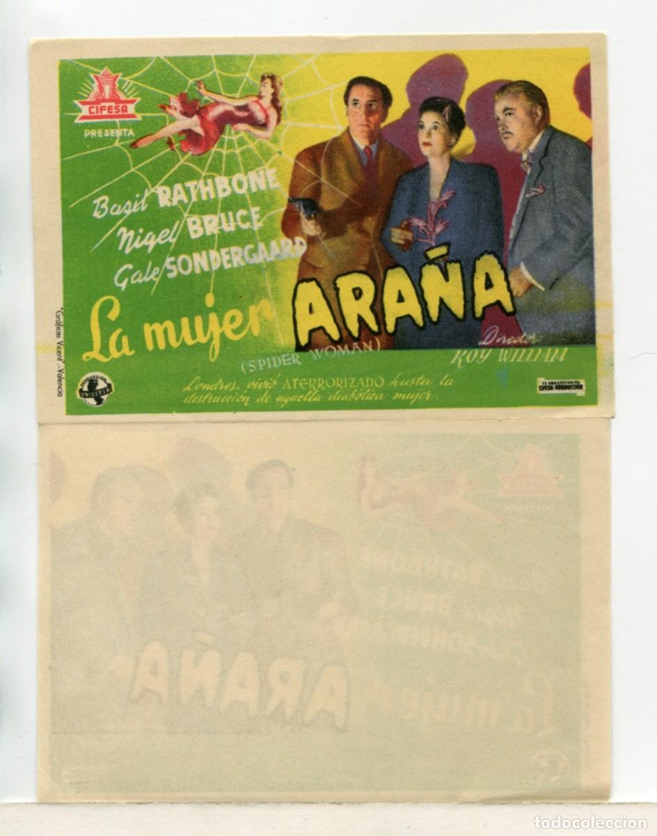 Cine: LA MUJER ARA&Ntilde;A, con Basil Rathbone. - Foto 1