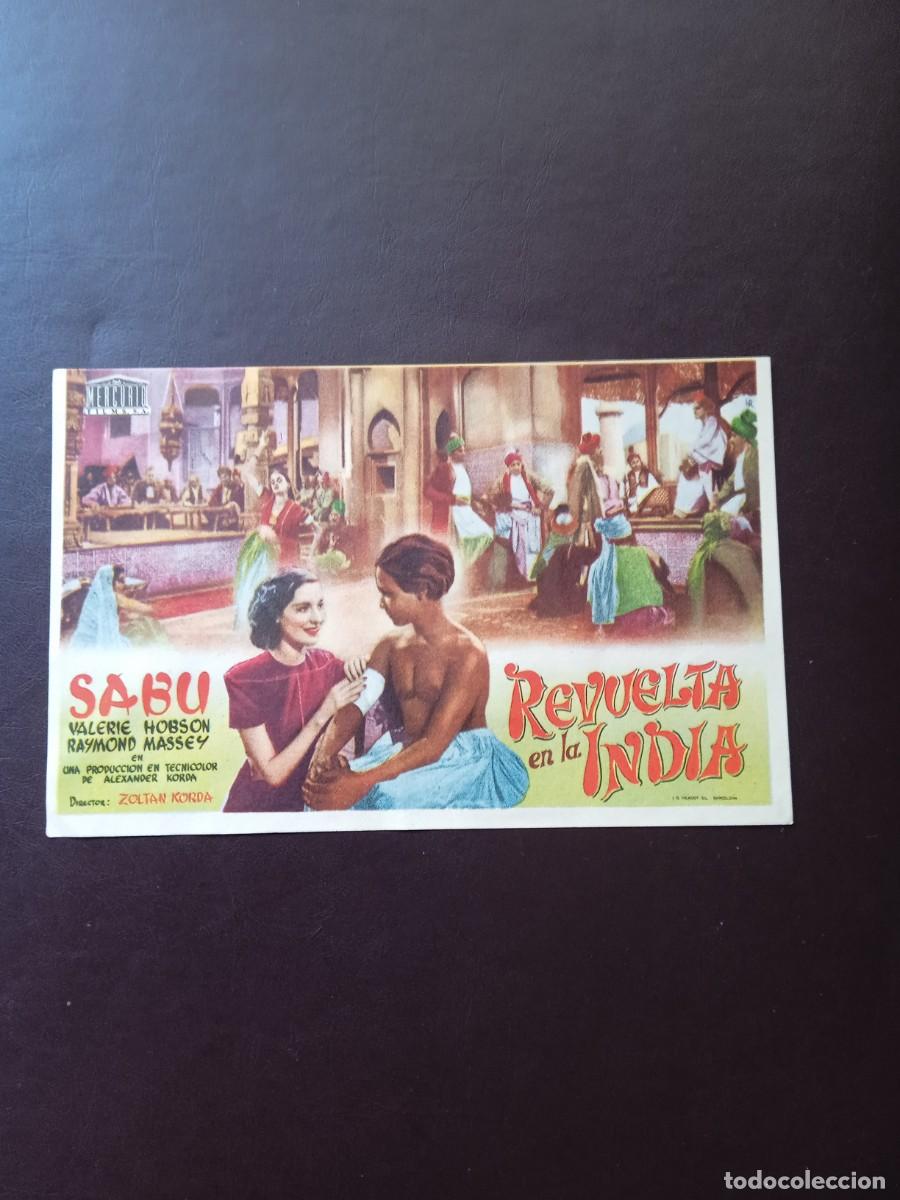  Flyers Publicitaires de films Anciens: Revuelta en la India