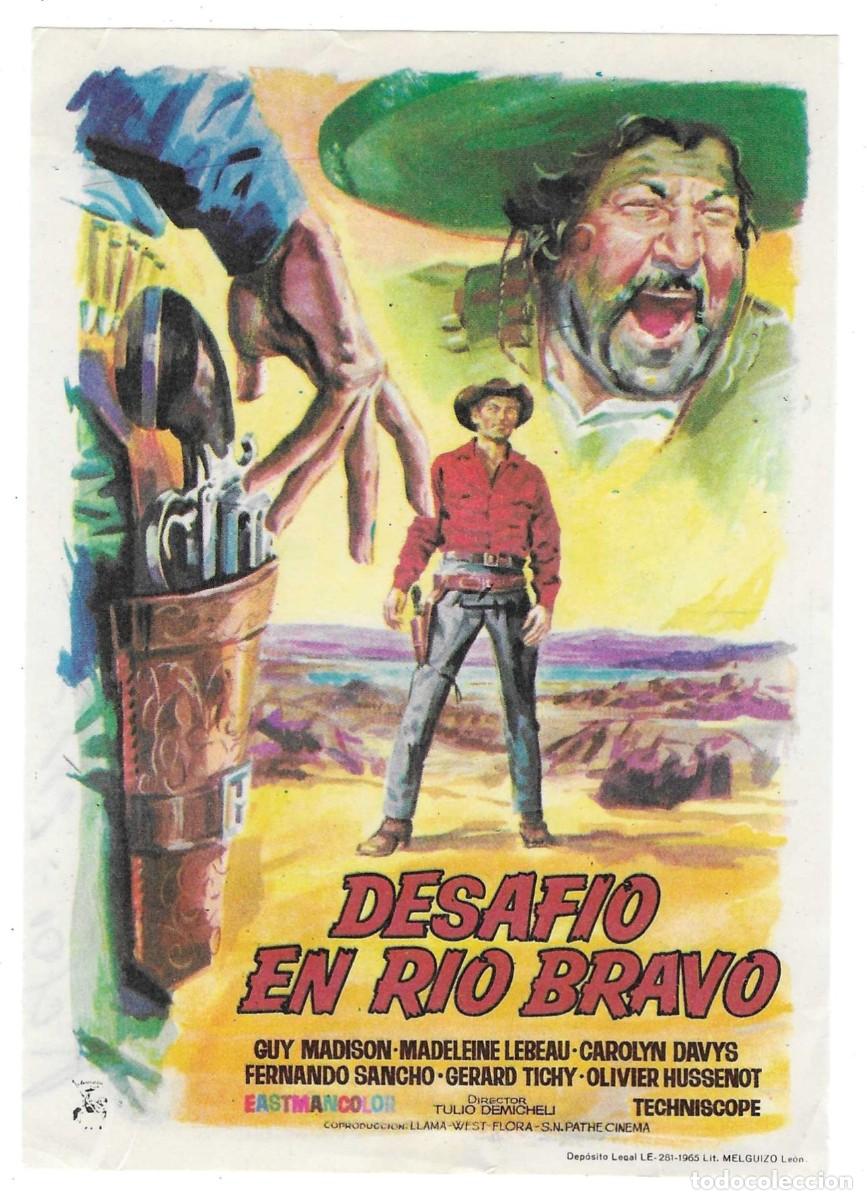 Cine: Programa Cine. Desafio en Rio Bravo. Guy Madison. 19-1548 - Foto 1
