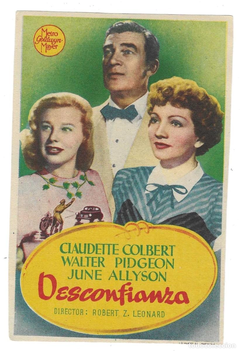 Cine: Programa Cine. Desconfianza. Claudette Colbert. 19-1549 - Foto 1