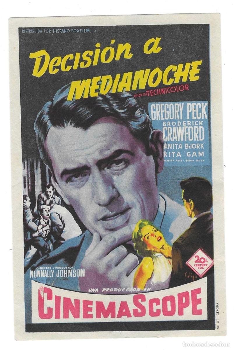 Cine: Programa Cine. Decisi&oacute;n a medianoche. Gregory Peck. 19-1551 - Foto 1