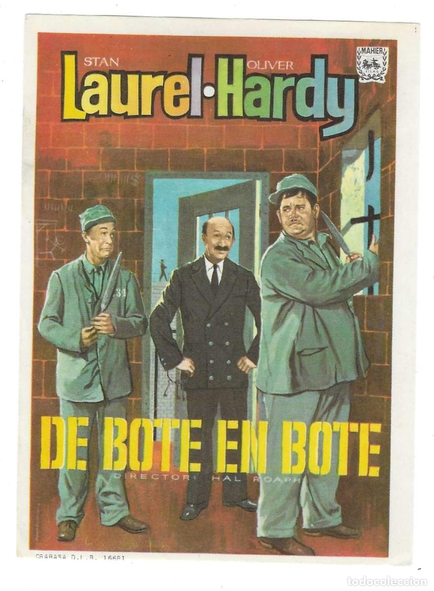 Cine: Programa Cine. De Bote en Bote. Laurel-Hardy. 19-1557 - Foto 1