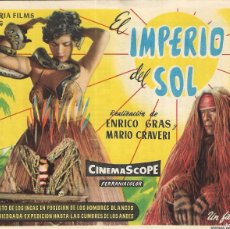Cine: PROGRAMA DE CINE - EL IMPERIO DEL SOL - ENRICO GRAS, MARIO CRAVERI - TEATRO CERVANTES (MÁLAGA)- 1956