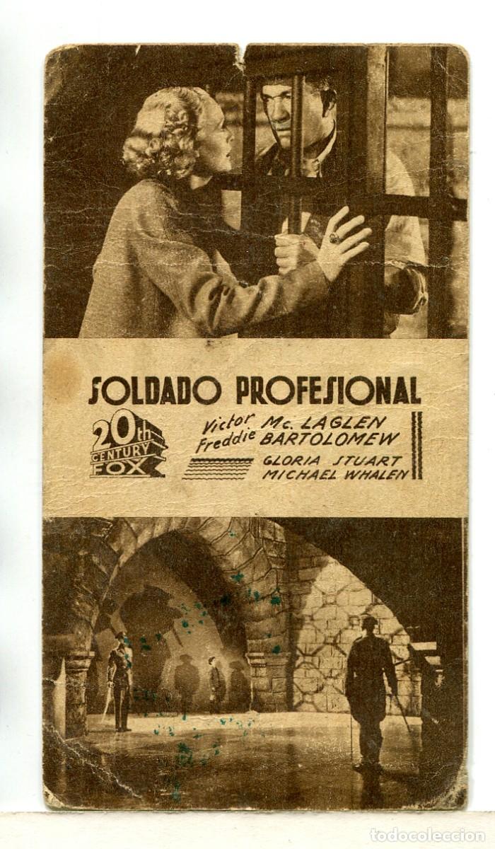 Cine: SOLDADO PROFESIONAL, con Victor McLaglen. - Foto 1