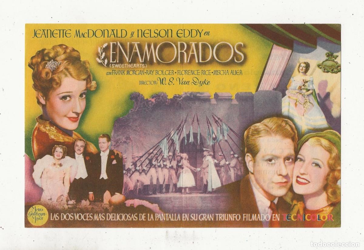 Cine: ENAMORADOS - PROGRAMA DE MANO DOBLE - JEANETTE MACDONALD, NELSON EDDY - Foto 2