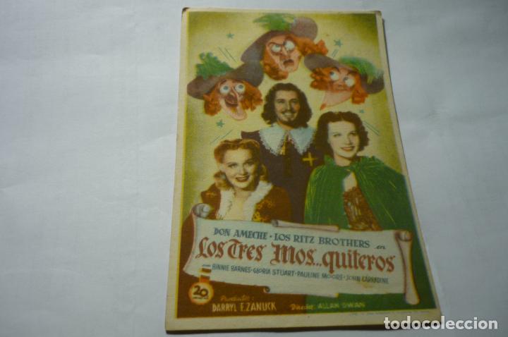 Cine: programa los tres mos...quiteros.-don amecha - publicidad - Foto 1