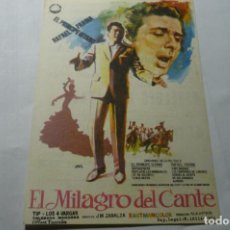 Cine: PROGRAMA EL MILAGRO DEL CANTE- RAFAEL FARINA PUBLICIDAD PRINCIPAL.-INCA
