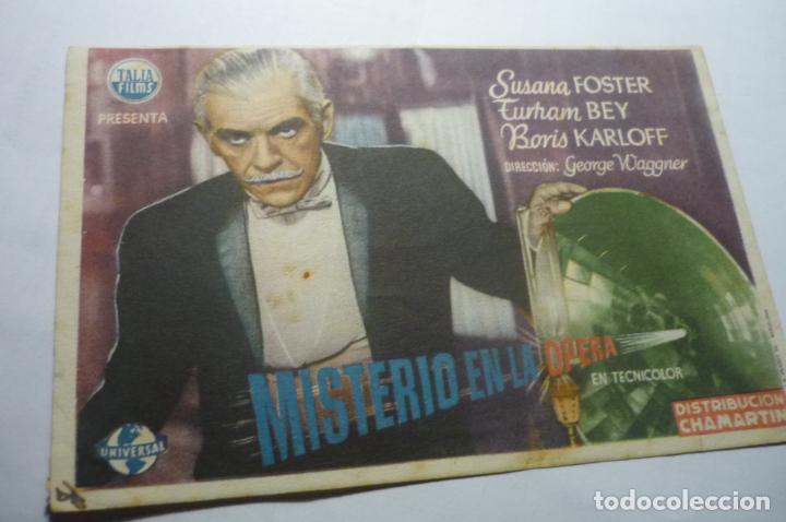 Cine: postal misterio en la opera.-boris karloff - Foto 1