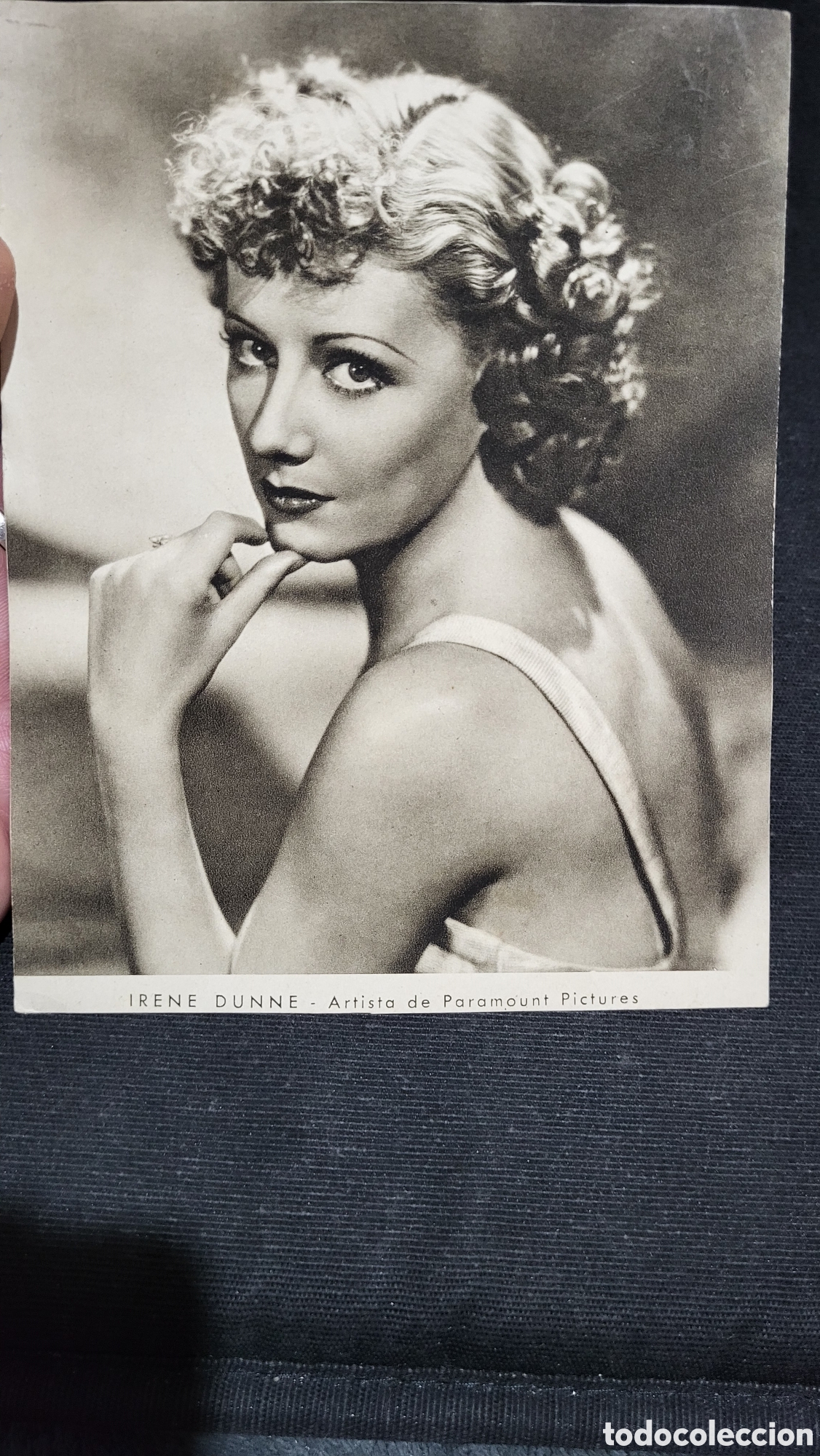 Cine: Folleto actriz cine lrene Dunne - Foto 1
