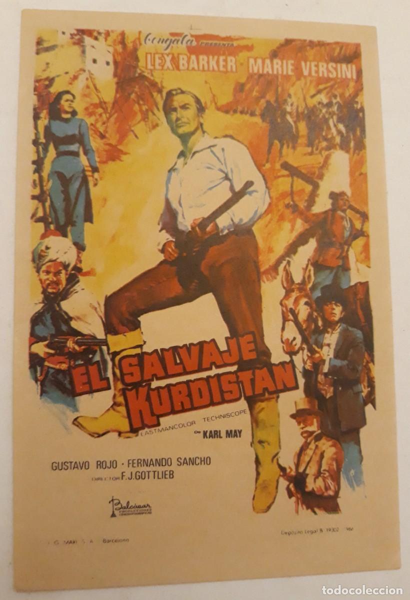 Cine: -83484 PROSPECTO EL SALVAJE KURDISTAN, CON LEX BARKER, CINE