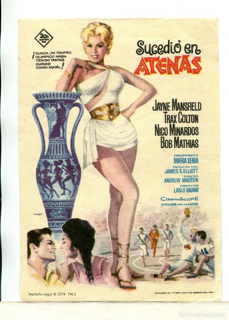 Cine: SUCEDI&Oacute; EN ATENAS, con Jayne Mansfield. - Foto 1