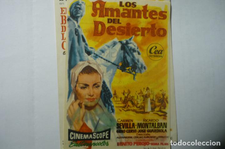 Cine: programa los amantes del desierto,..carmen sevilla publicidad cinema sestao