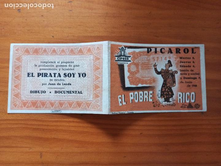 Cine: PROGRAMA DE MANO DOBLE - EL POBRE RICO - ROBERTO FONT (148) - Foto 1