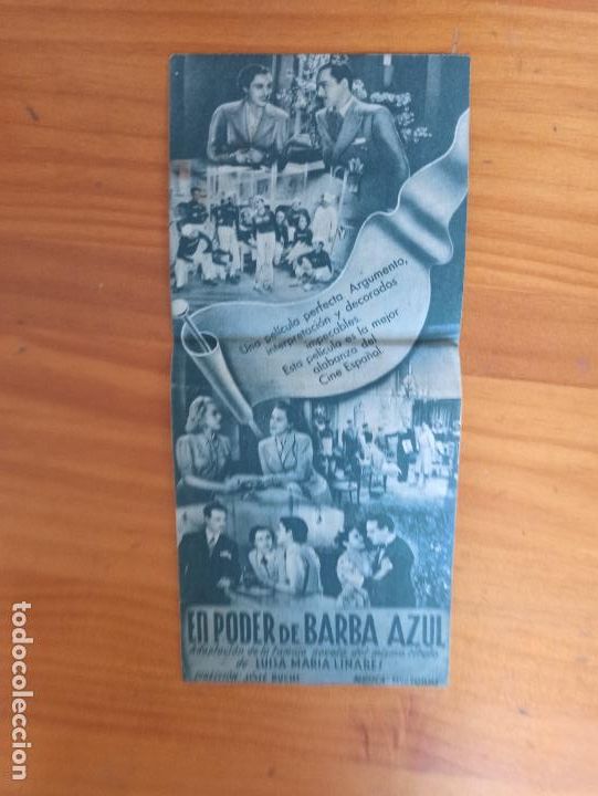 Cine: PROGRAMA DE MANO DOBLE - EN PODER DE BARBA AZUL - MARY DELGADO - CINE GULLON (148) - Foto 2