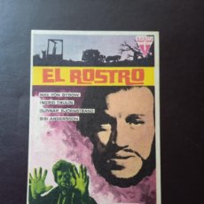  Foglietti di film di film antichi di cinema: EL ROSTRO CON PUBLICIDAD CINE ALBÉNIZ MÁLAGA