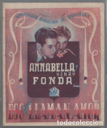 Cine: PROGRAMA DE CINE. ESO QUE LLAMAN AMOR PC-7084