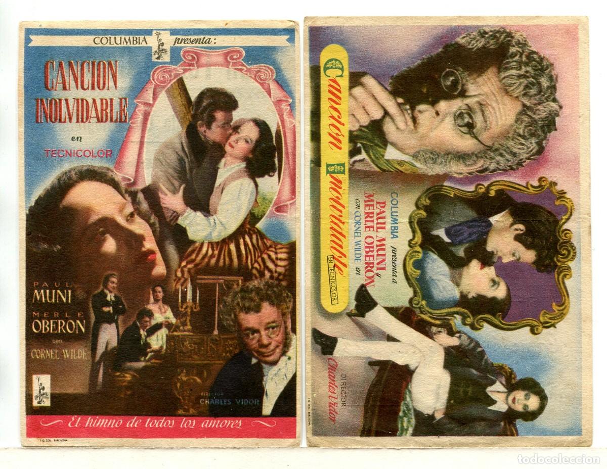 Cine: CANCI&Oacute;N INOLVIDABLE, con Paul Muni. - Foto 1