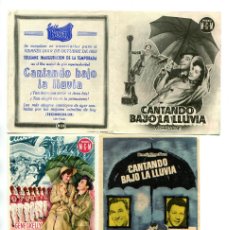  Foglietti di film di film antichi di cinema: CANTANDO BAJO LA LLUVIA, CON GENE KELLY.