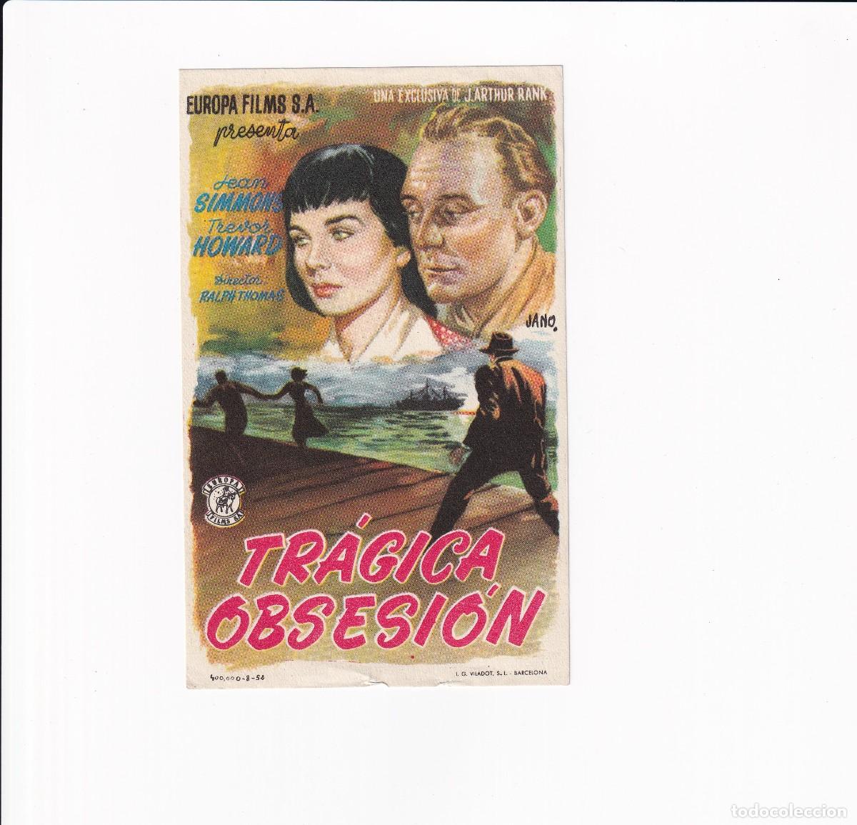 Cine: TRAGICA OBSESION .- JEAN SIMMONS