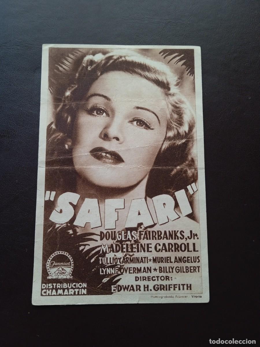  Flyers Publicitaires de films Anciens: Safari con publicidad Gran Terraza Lisboa Sevilla