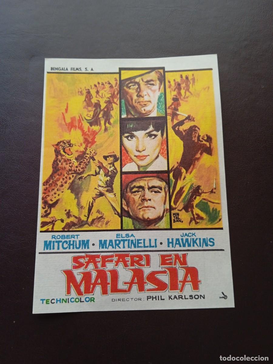  Flyers Publicitaires de films Anciens: Safari en Malasia con publicidad Cine Capitol M&aacute;laga