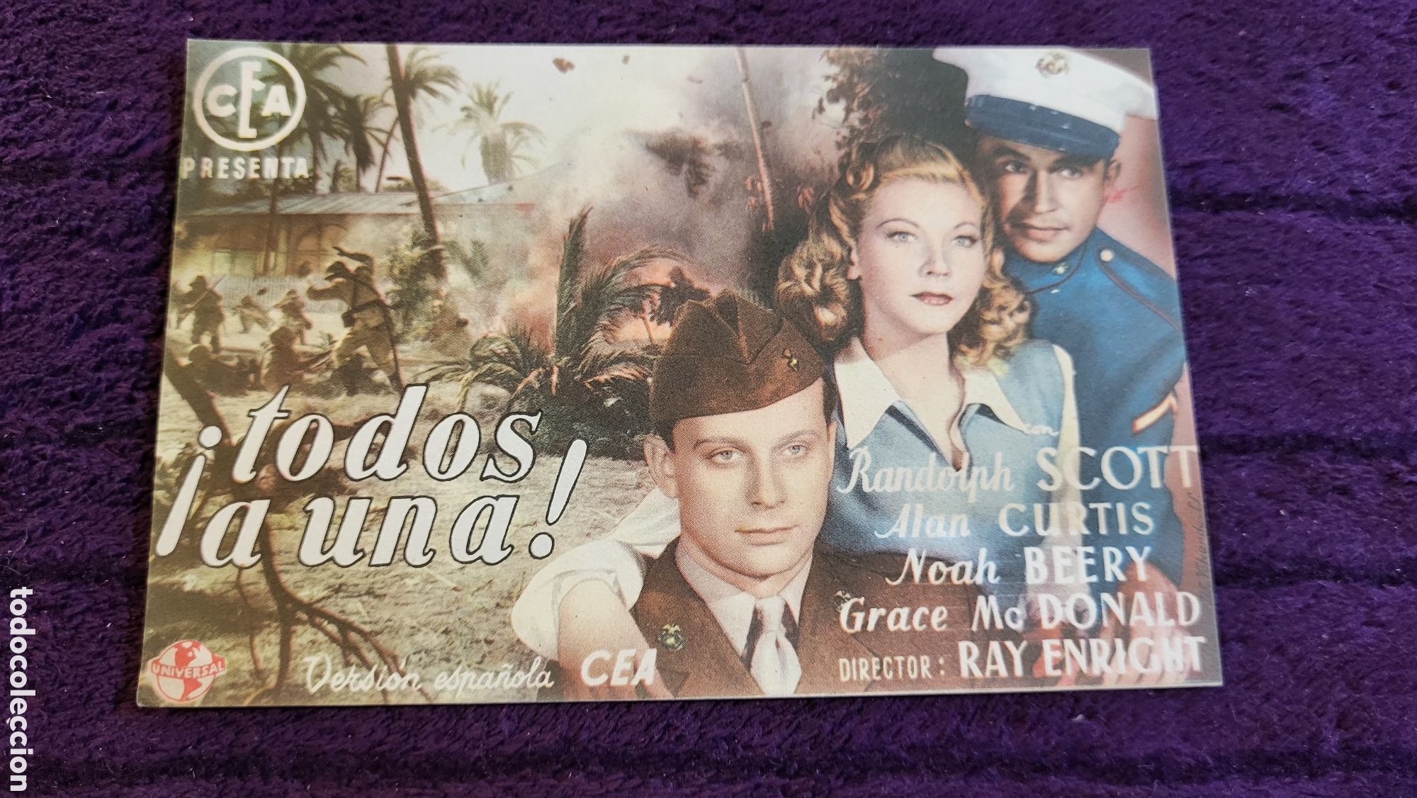 Foglietti di film di film antichi di cinema: Folleto de mano Cine Todos a una
