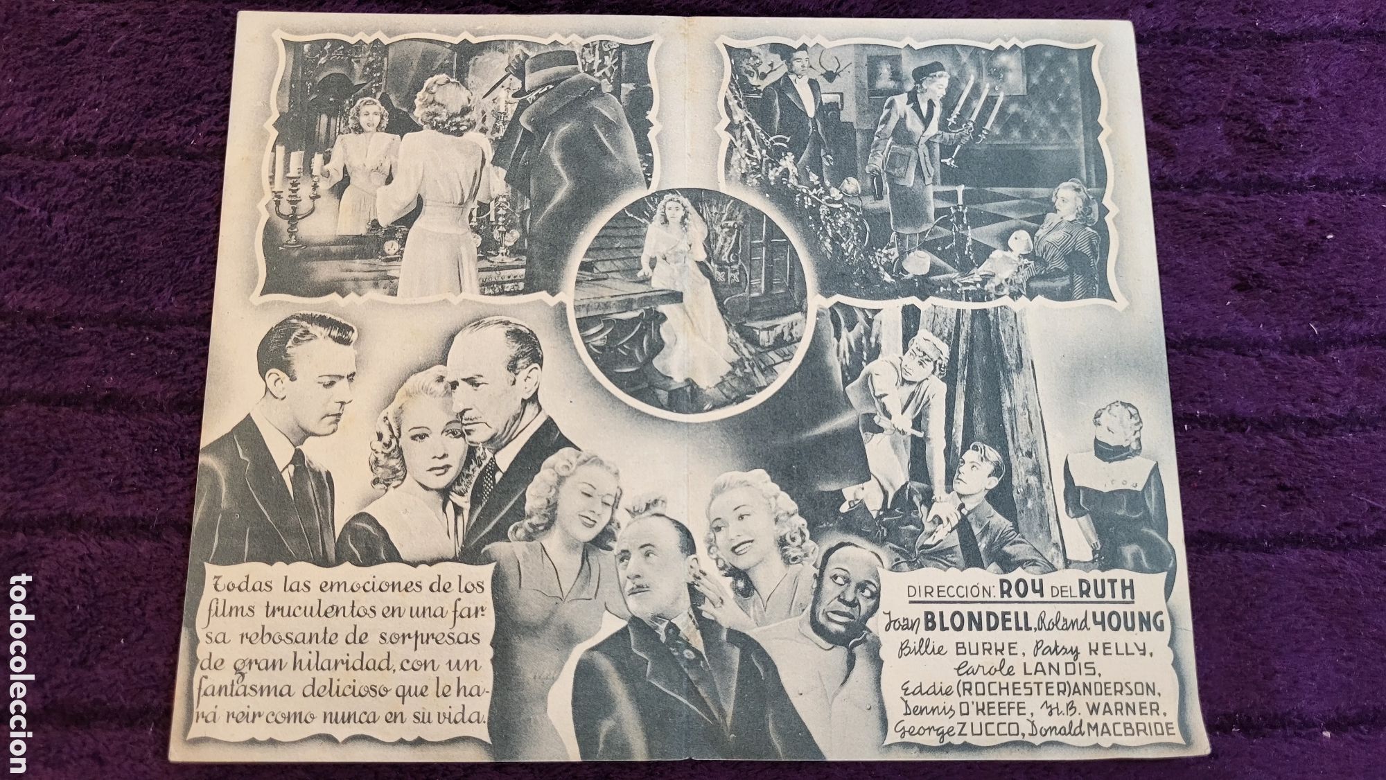 Foglietti di film di film antichi di cinema: Folleto de mano Cine Mujer Fantasma