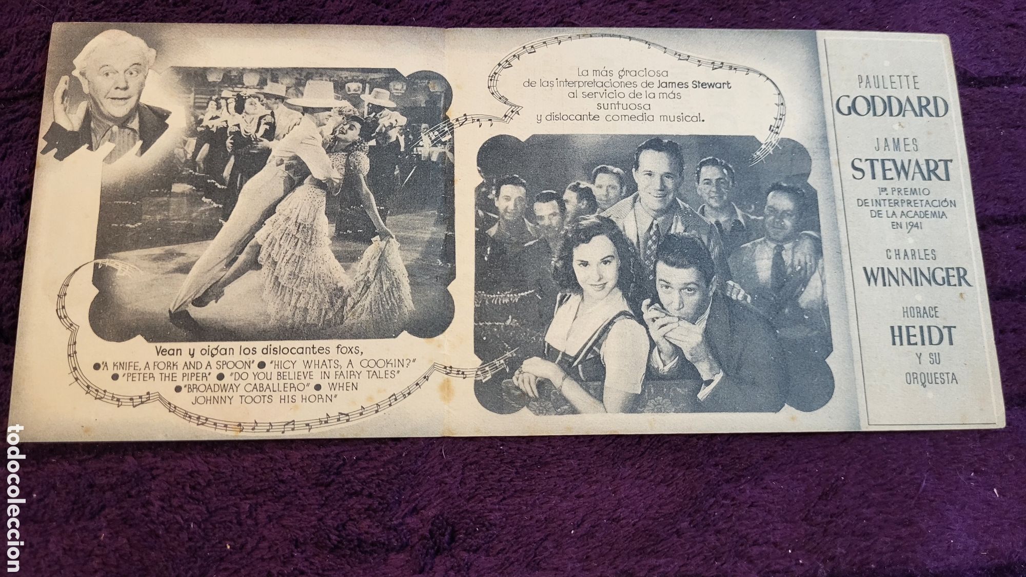 Foglietti di film di film antichi di cinema: Folleto de mano Cine El Arca de Oro