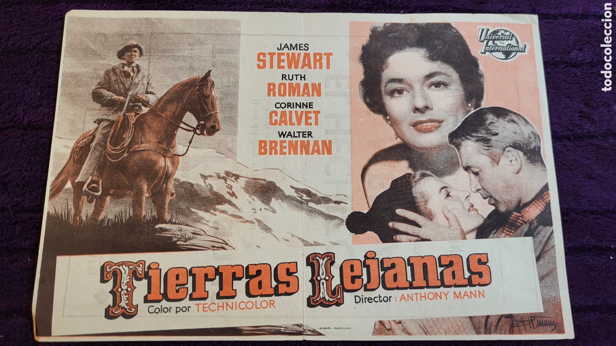 Foglietti di film di film antichi di cinema: Folleto de mano Cine Tierras Lejanas