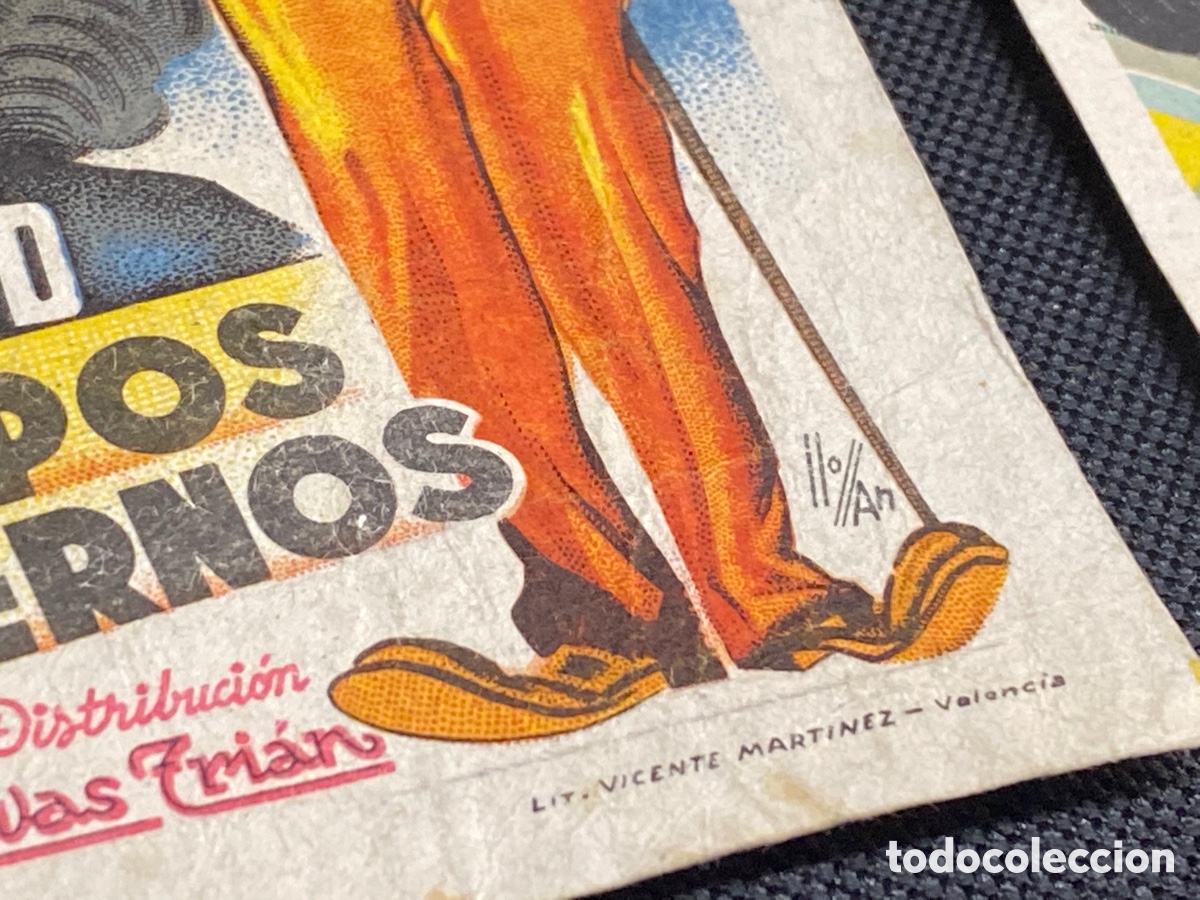 Cine: CHARLIE CHAPLIN. TIEMPOS MODERNOS. LOTE DE 2 PROGRAMAS - Foto 2