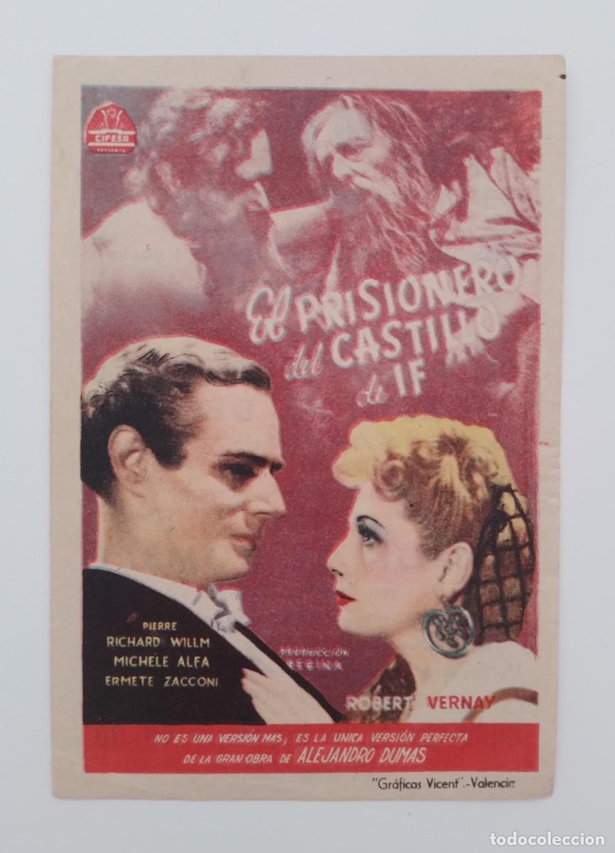 Cine: PROGRAMA DE CINE EL PRISIONERO DEL CASTILLO DE IF - Foto 1