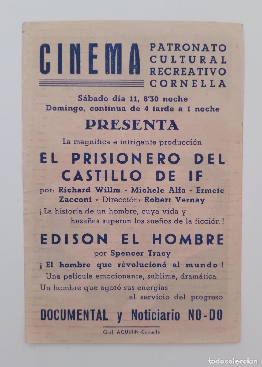 Cine: PROGRAMA DE CINE EL PRISIONERO DEL CASTILLO DE IF - Foto 2