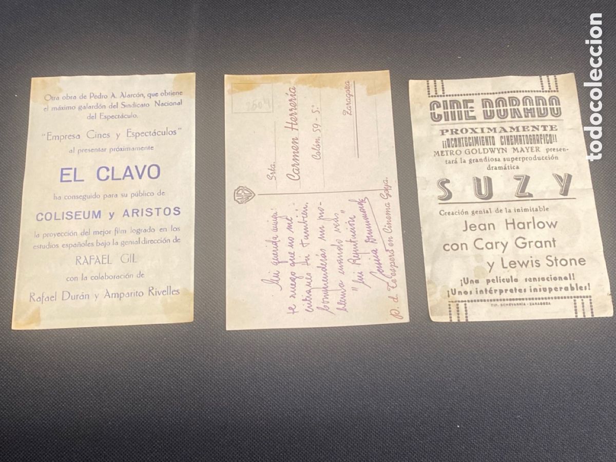 Cine: LOTE 3 PROGRAMAS DE CINE. MI REPUTACI&Oacute;N, EL CLAVO, SUZY - Foto 2