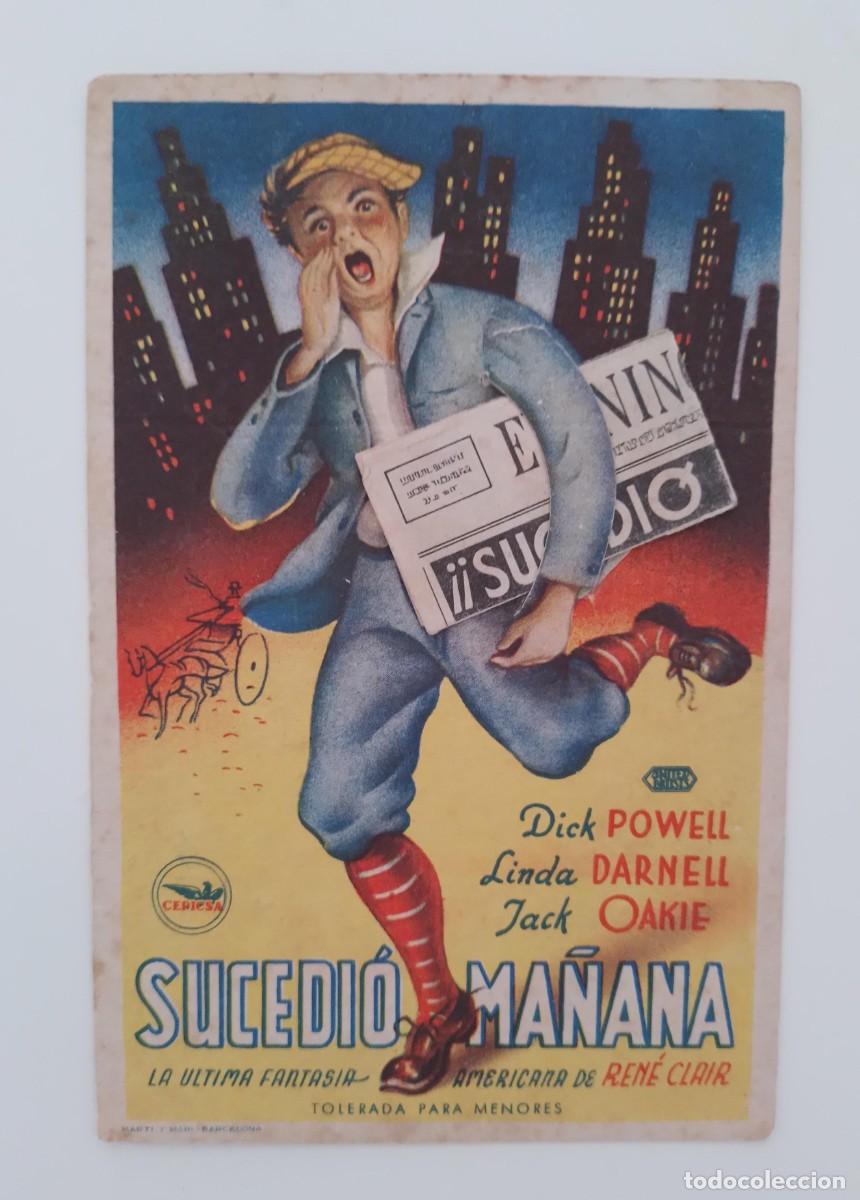 Cine: PROGRAMA DE CINE SUCEDI&Oacute; MA&Ntilde;ANA - Foto 1