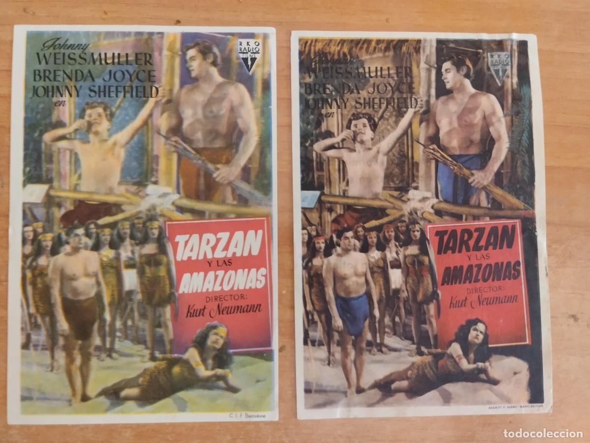 Cine: N&ordm;2-- PROGRAMA DE CINE DE LA PELICULA - TARZAN Y LAS AMAZONAS