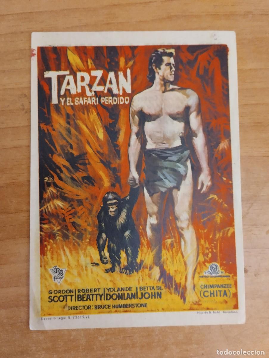  Flyers Publicitaires de films Anciens: N&ordm;2-- PROGRAMA DE CINE DE LA PELICULA - TARZAN Y EL SAFARI PERDIDO (C/T)