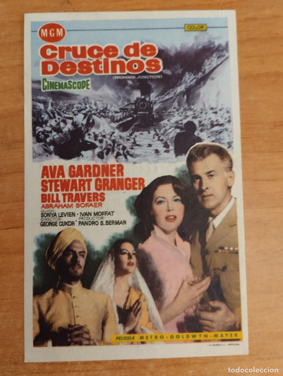  Flyers Publicitaires de films Anciens: N&ordm;2-- PROGRAMA DE CINE DE LA PELICULA - CRUCE DE DESTINOS CT