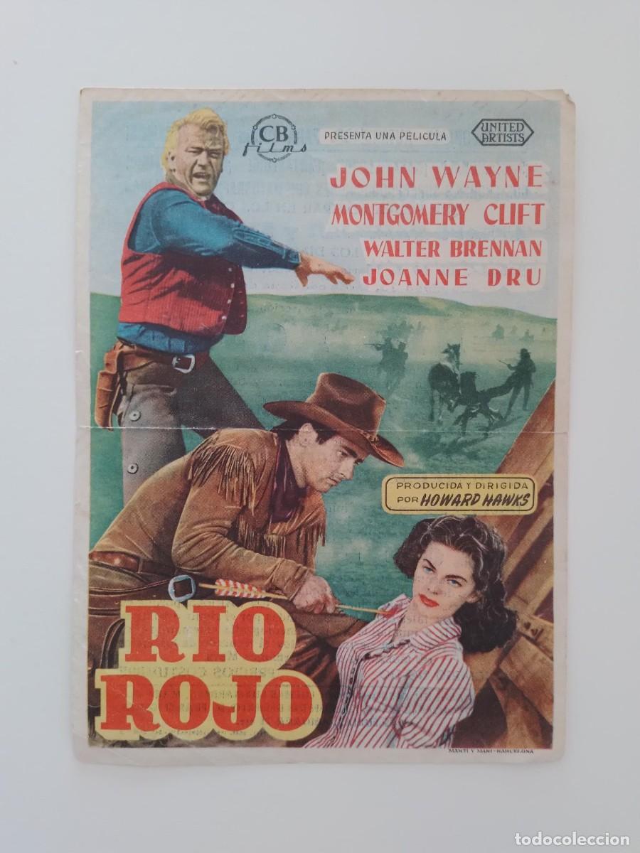 Cine: LOTE DE 6 PROGRAMAS DE CINE DE JOHN WAYNE - Foto 3