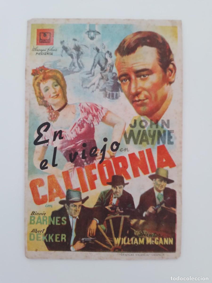 Cine: LOTE DE 6 PROGRAMAS DE CINE DE JOHN WAYNE - Foto 6