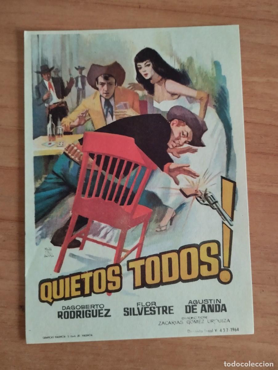 Cine: N&ordm;2-- PROGRAMA DE CINE DE LA PELICULA --QUIIETOS TODOS - Foto 1