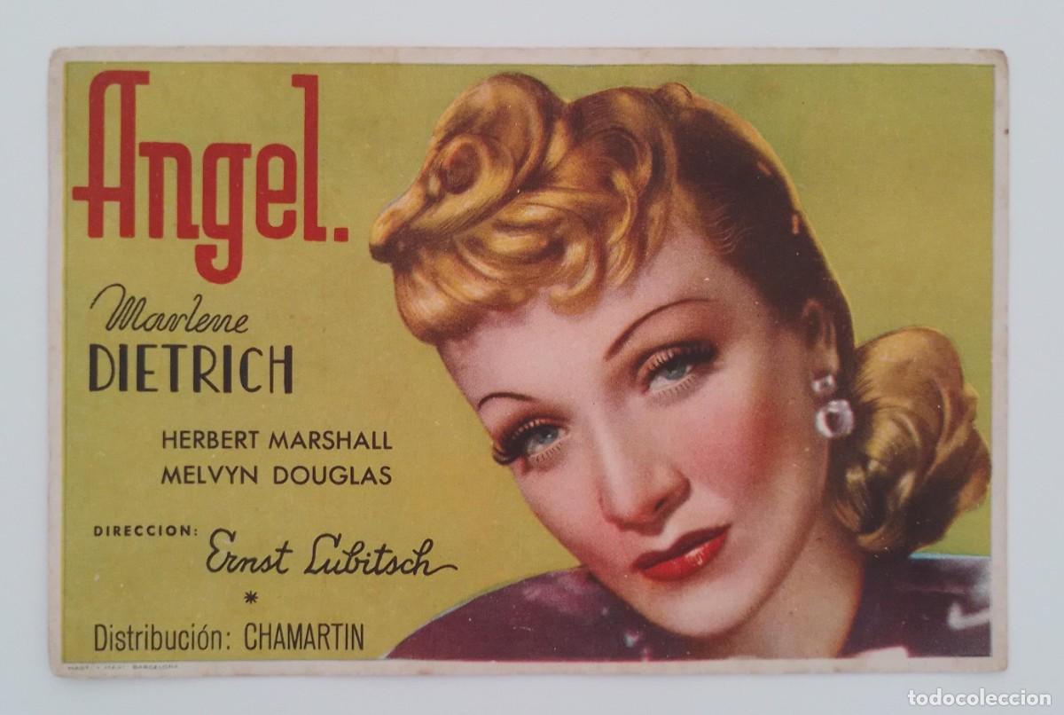 Cine: LOTE DE 5 PROGRAMAS DE MANO DE CINE DE MARLENE DIETRICH - Foto 7